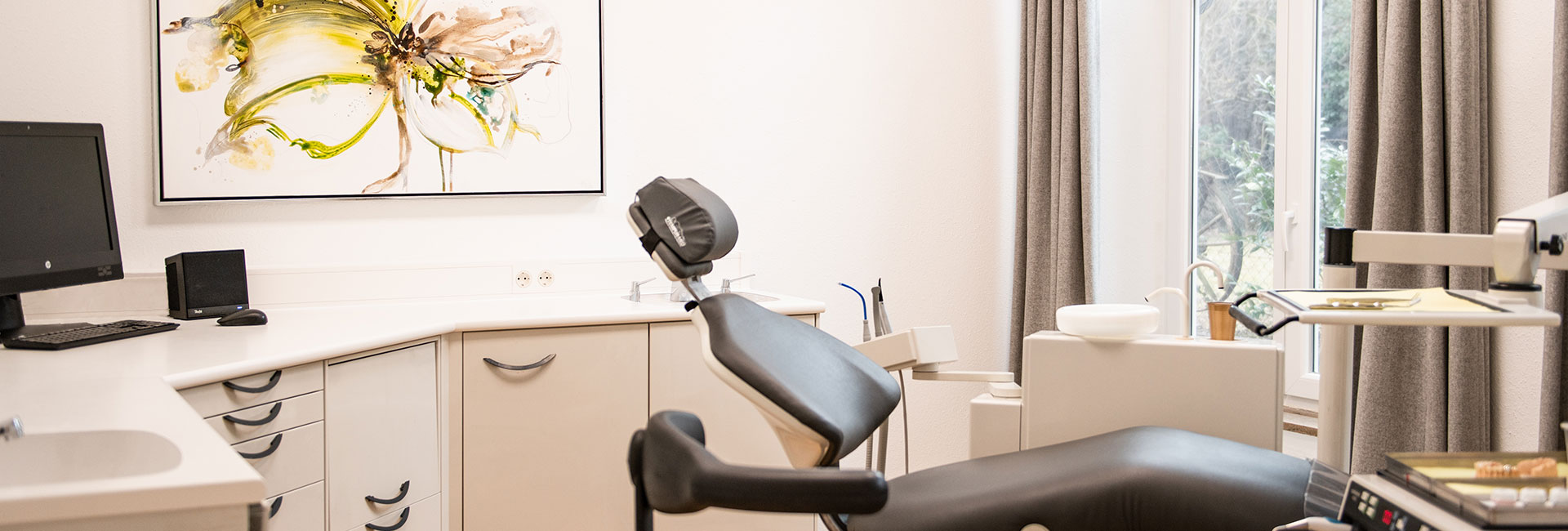 Behandlungsraum in der Zahnarztpraxis in Straubing