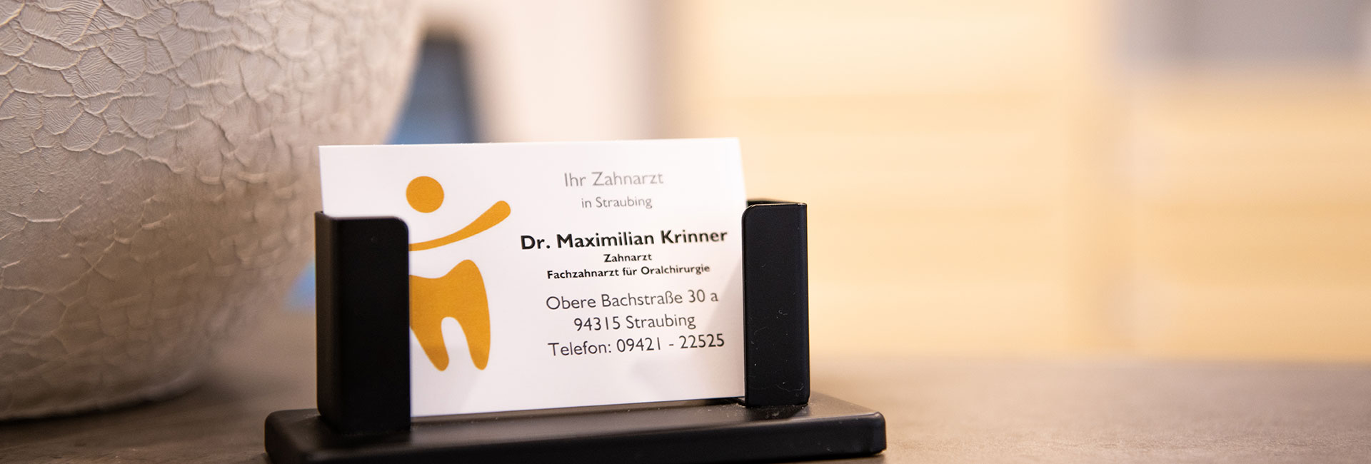 Visitenkarte von Zahnarzt Krinner in Straubing
